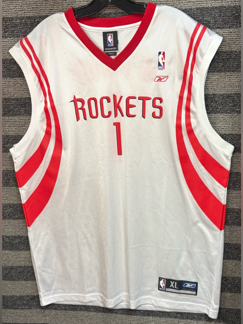Vintage Y2K Reebok Tracy McGrady Houston Rockets NBA Basketball Jersey XL EUC